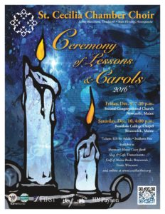 St. Cecilia Chamber Choir Presents Christmas Lessons & Carols on December 9 and 10